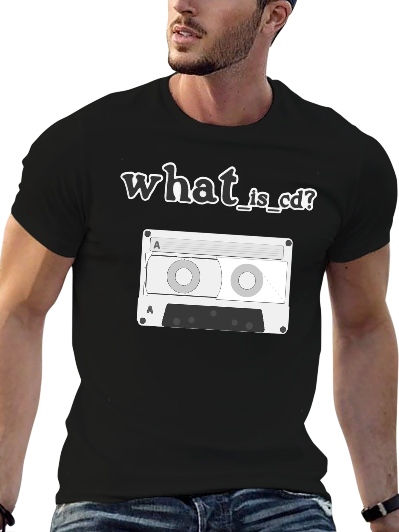 What is CD? Cassette Tape Graphic Tee