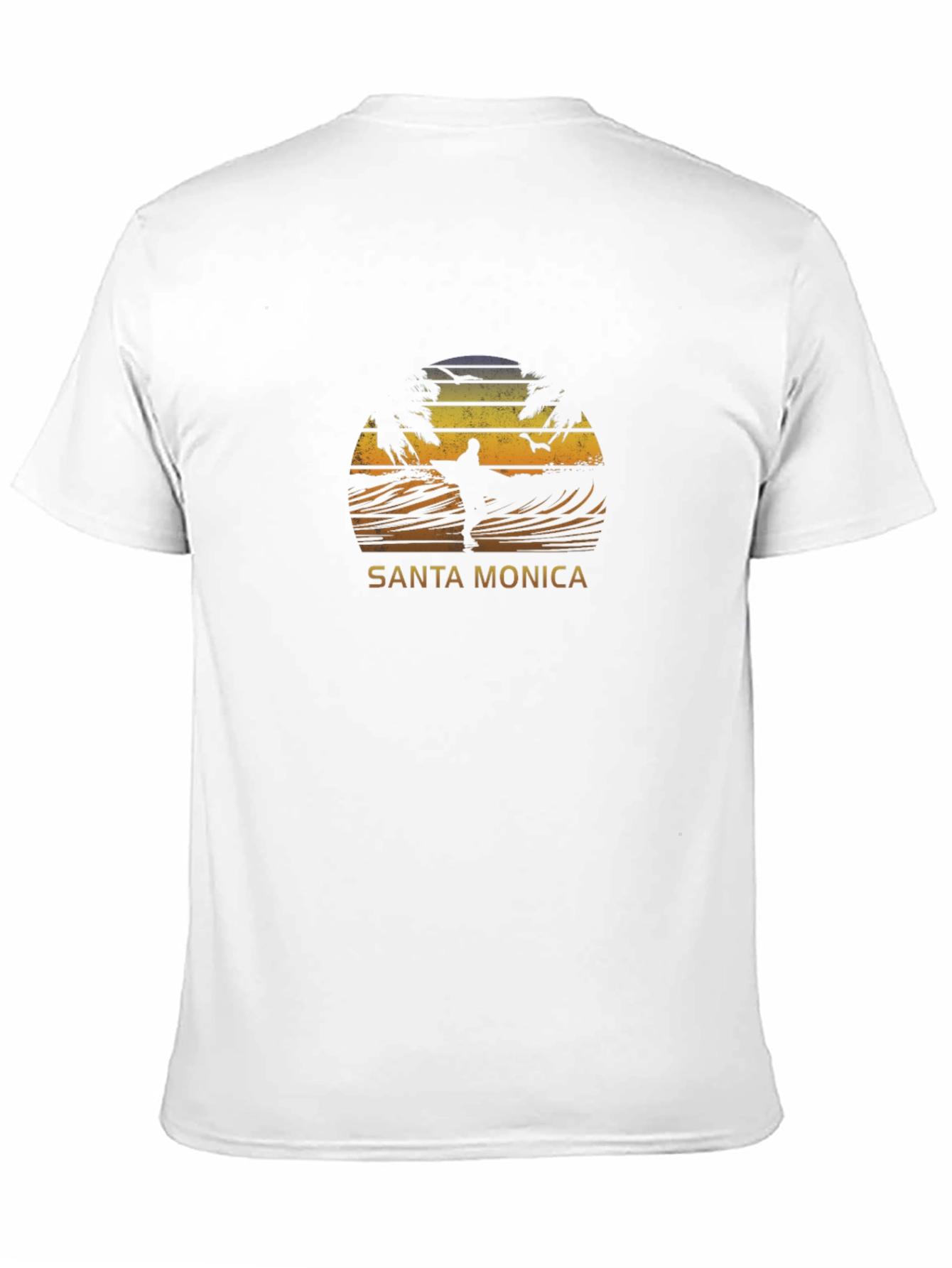 Santa Monica Surfer Graphic Tee