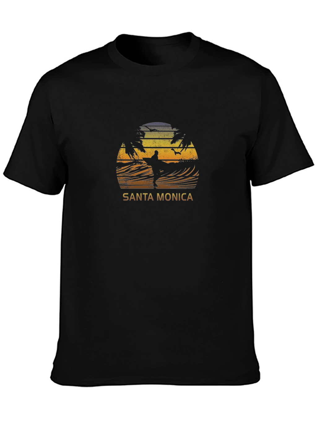 Santa Monica Surfer Graphic Tee