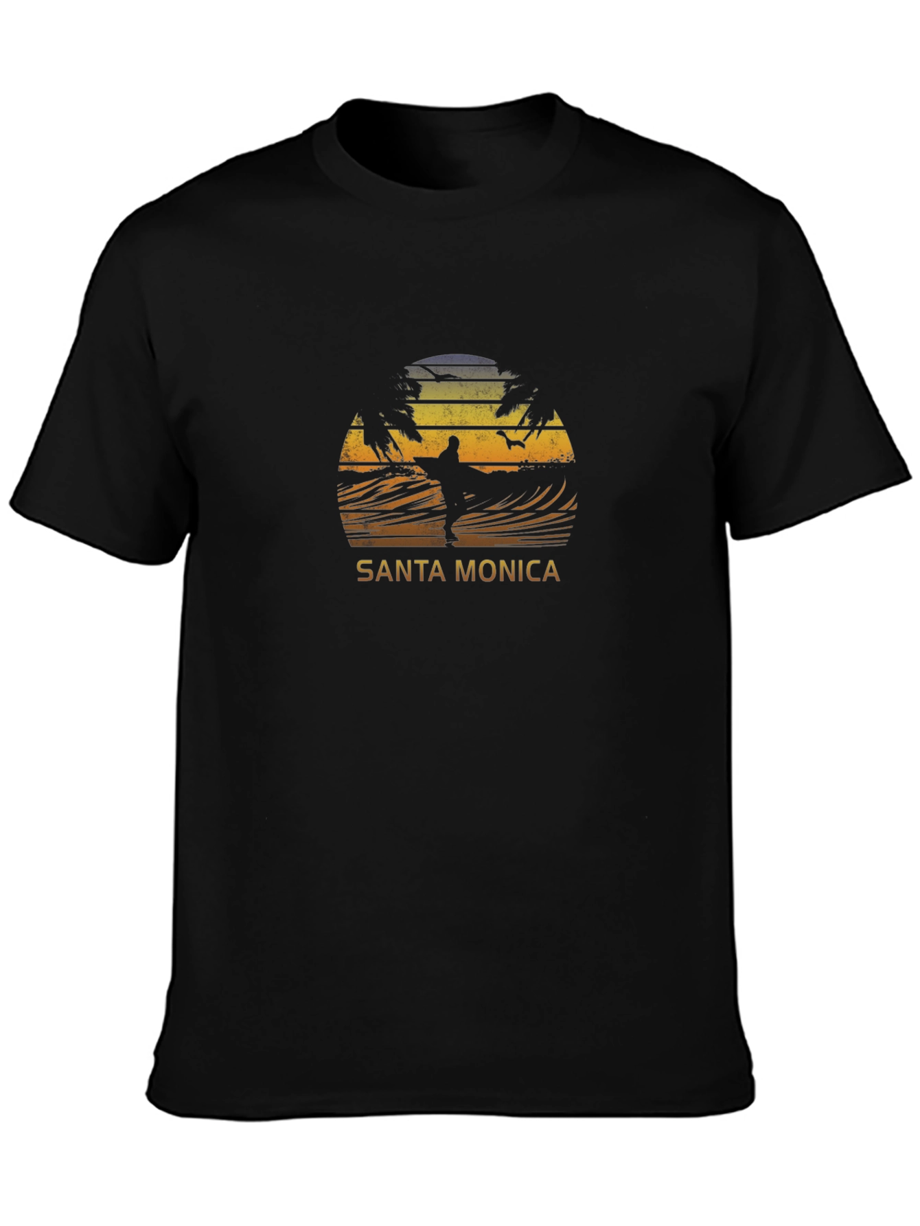 Santa Monica Surfer Graphic Tee