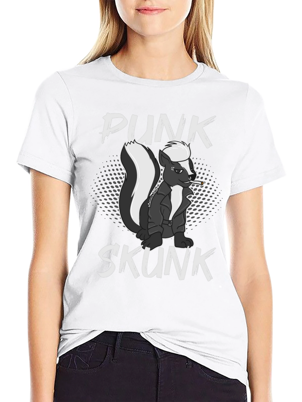 Punk Skunk Graphic Tee - Black T-Shirt