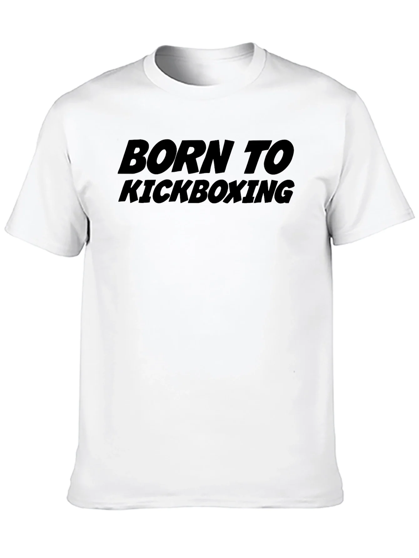 Born To Kickboxing Black Graphic Tee