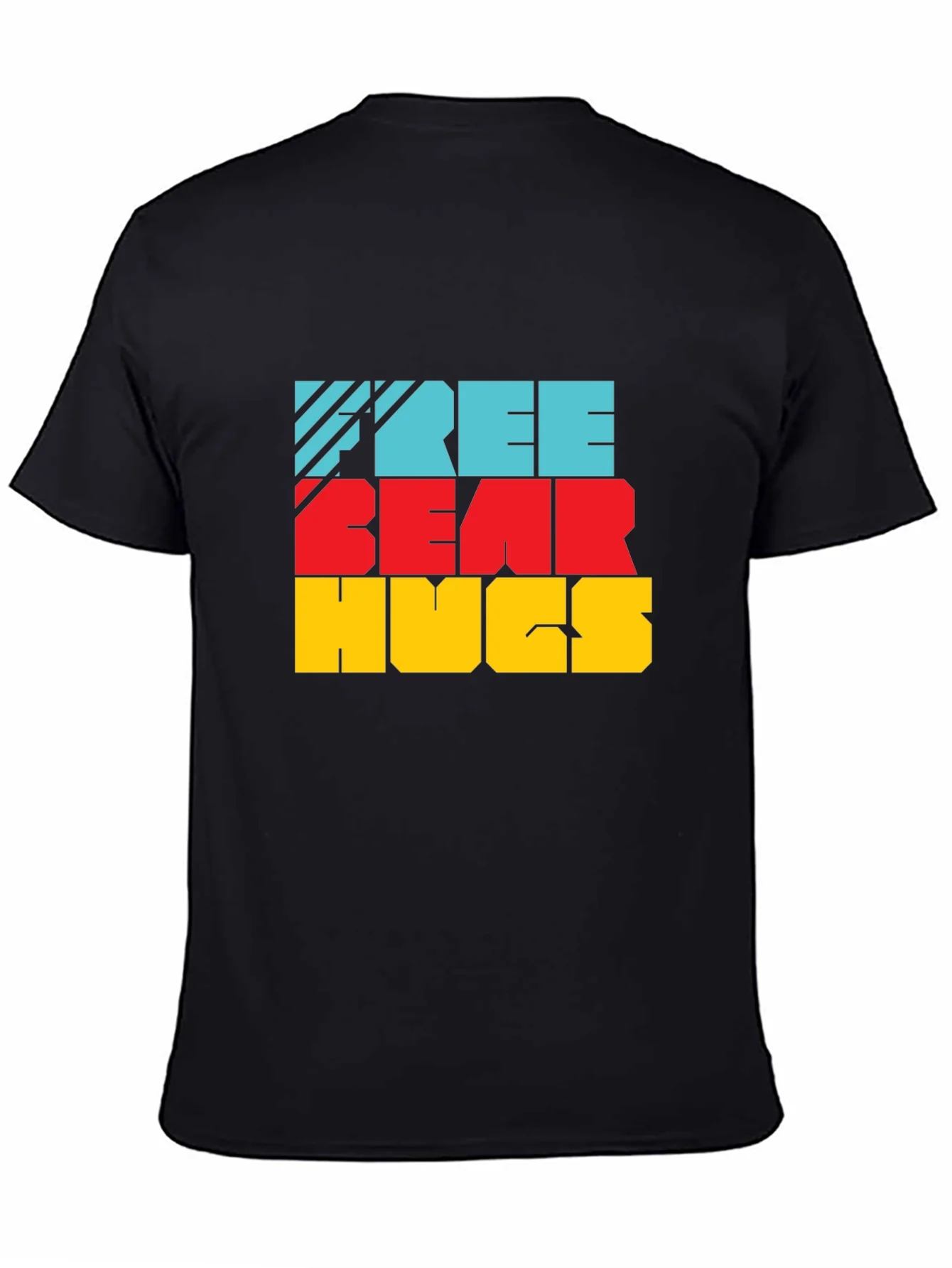 Free Bear Hugs Colorful Graphic Tee Shirt