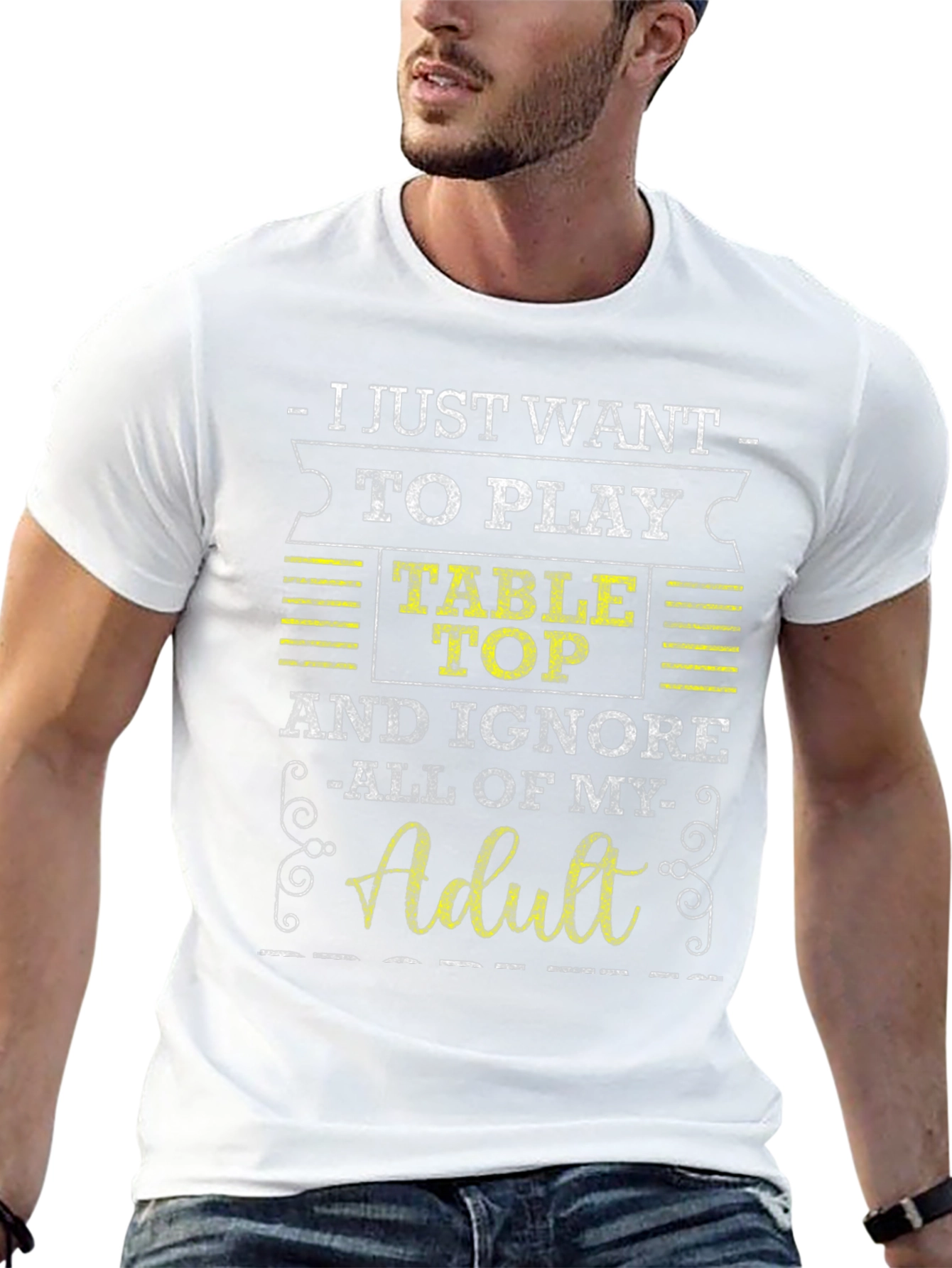 Table Top Gaming Adulting Black T-Shirt