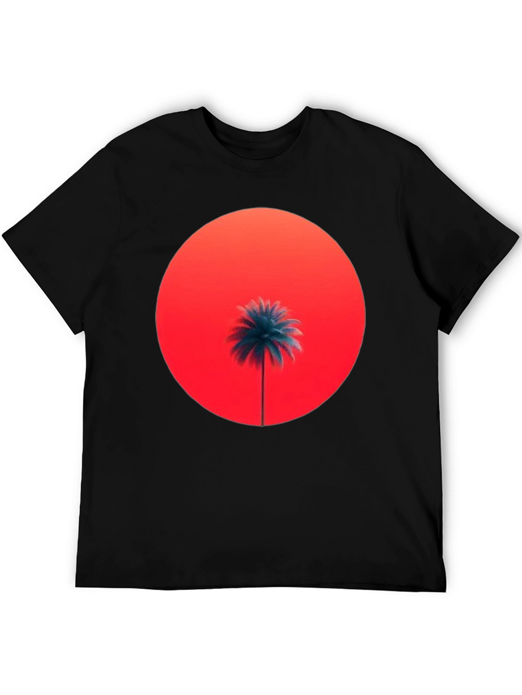 Sunset Palm Graphic Tee - Stylish Comfort
