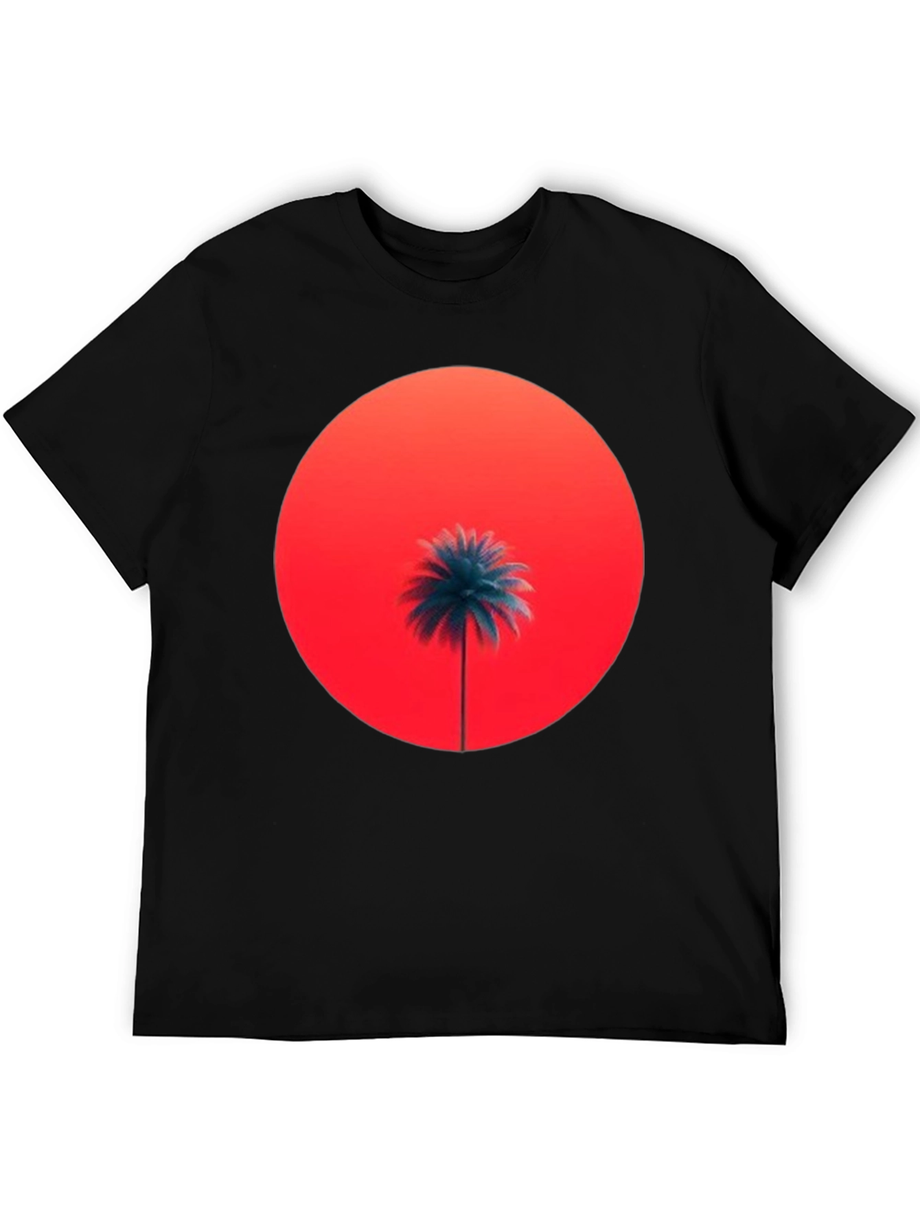 Sunset Palm Graphic Tee - Stylish Comfort