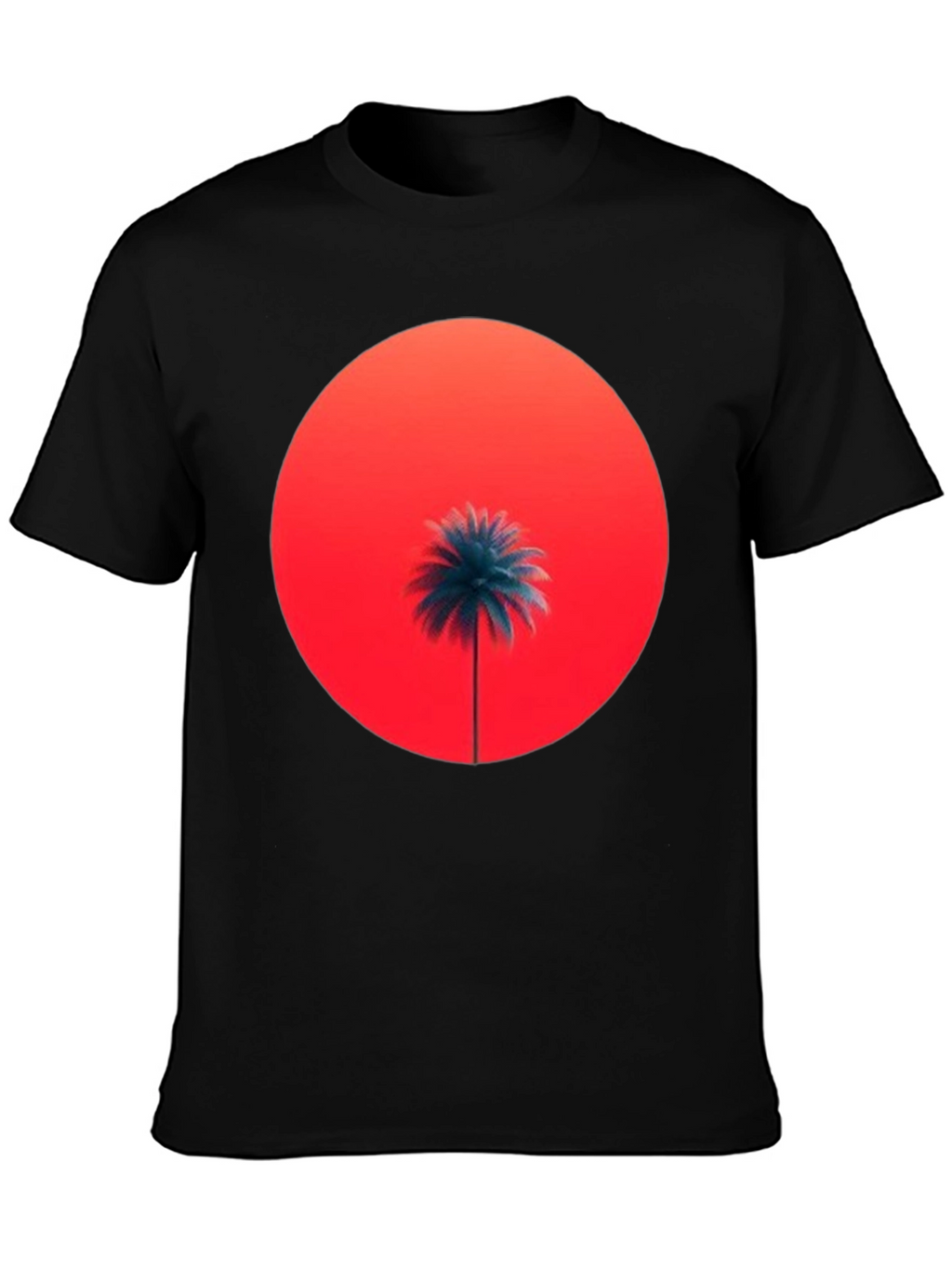 Sunset Palm Graphic Tee - Stylish Comfort