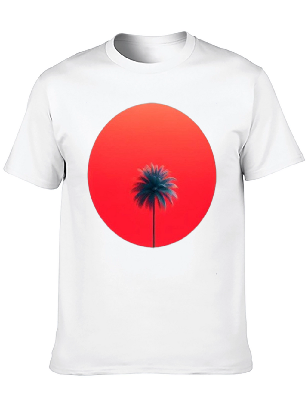 Sunset Palm Graphic Tee - Stylish Comfort