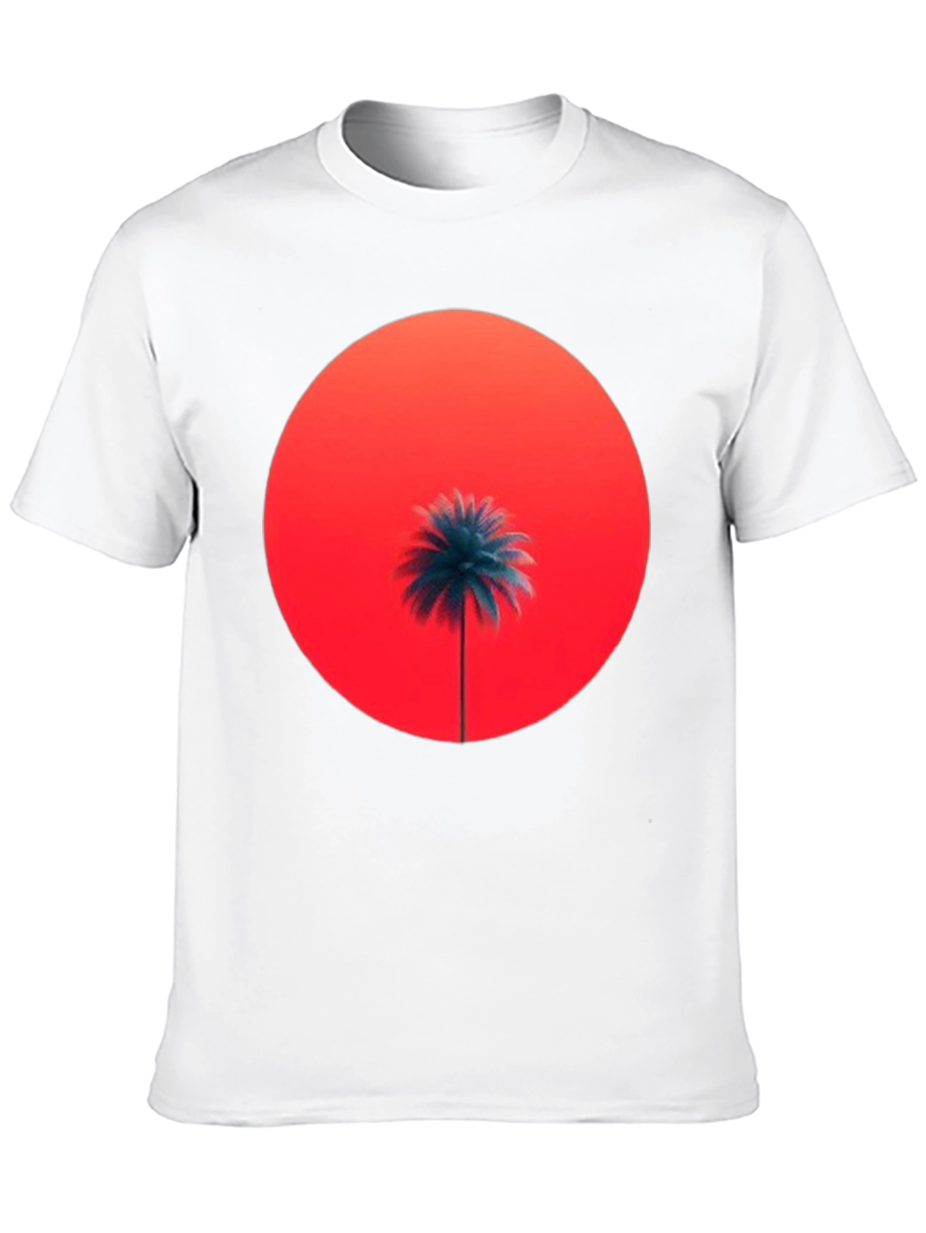 Sunset Palm Graphic Tee - Stylish Comfort