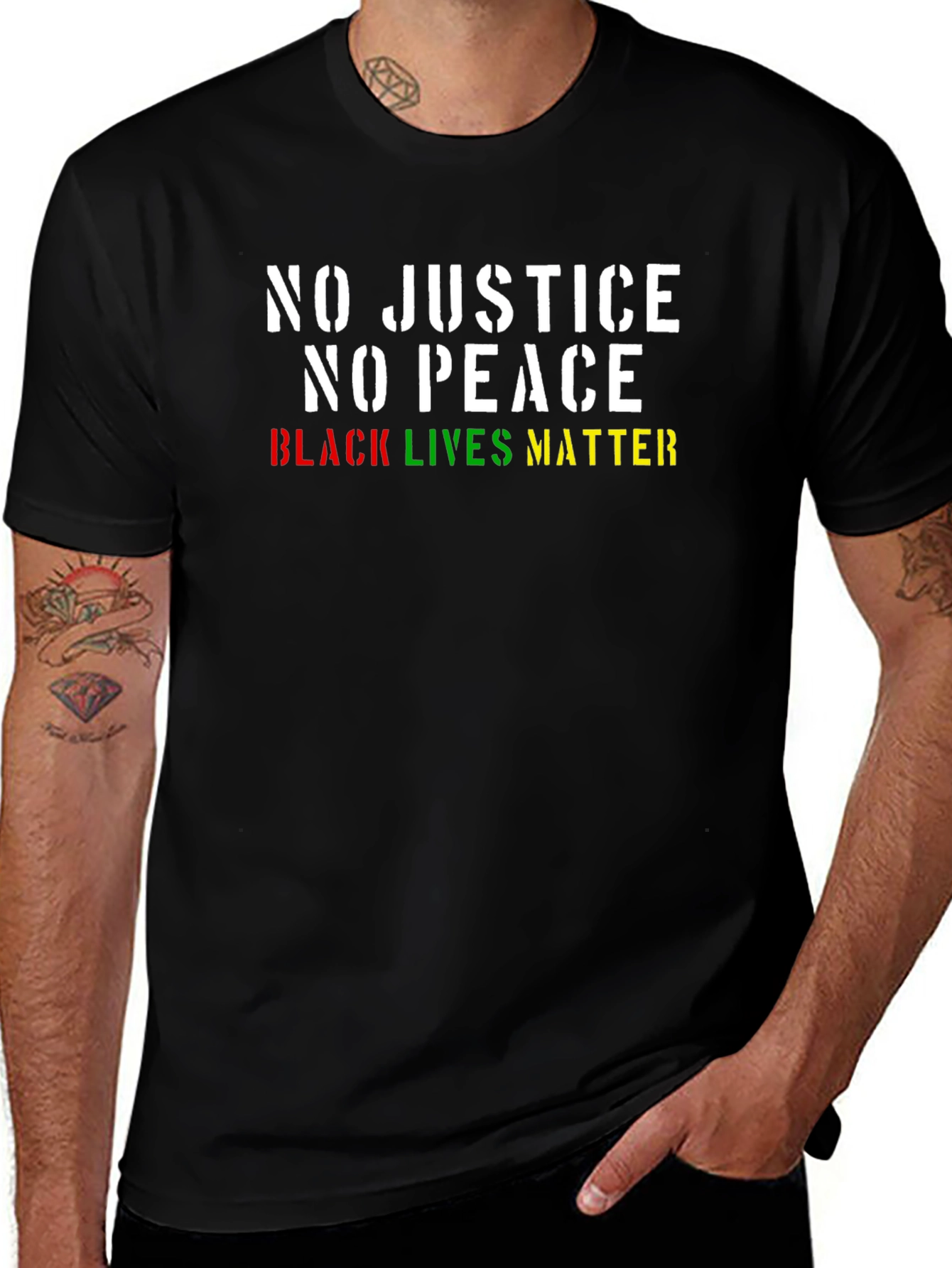 No Justice No Peace Black Lives Matter T-Shirt