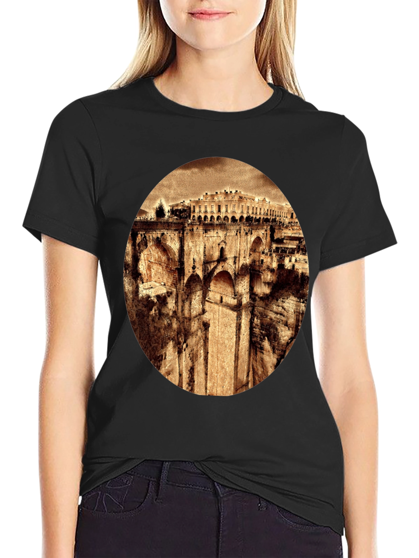 Vintage Bridge Graphic T-Shirt