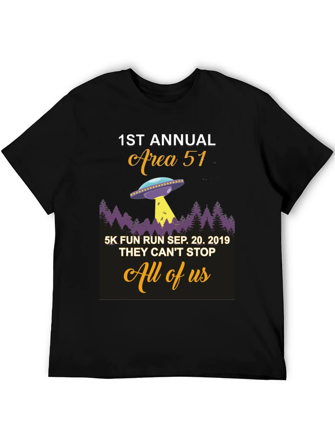 Area 51 Fun Run T-Shirt 1st Annual Sep 20 2019