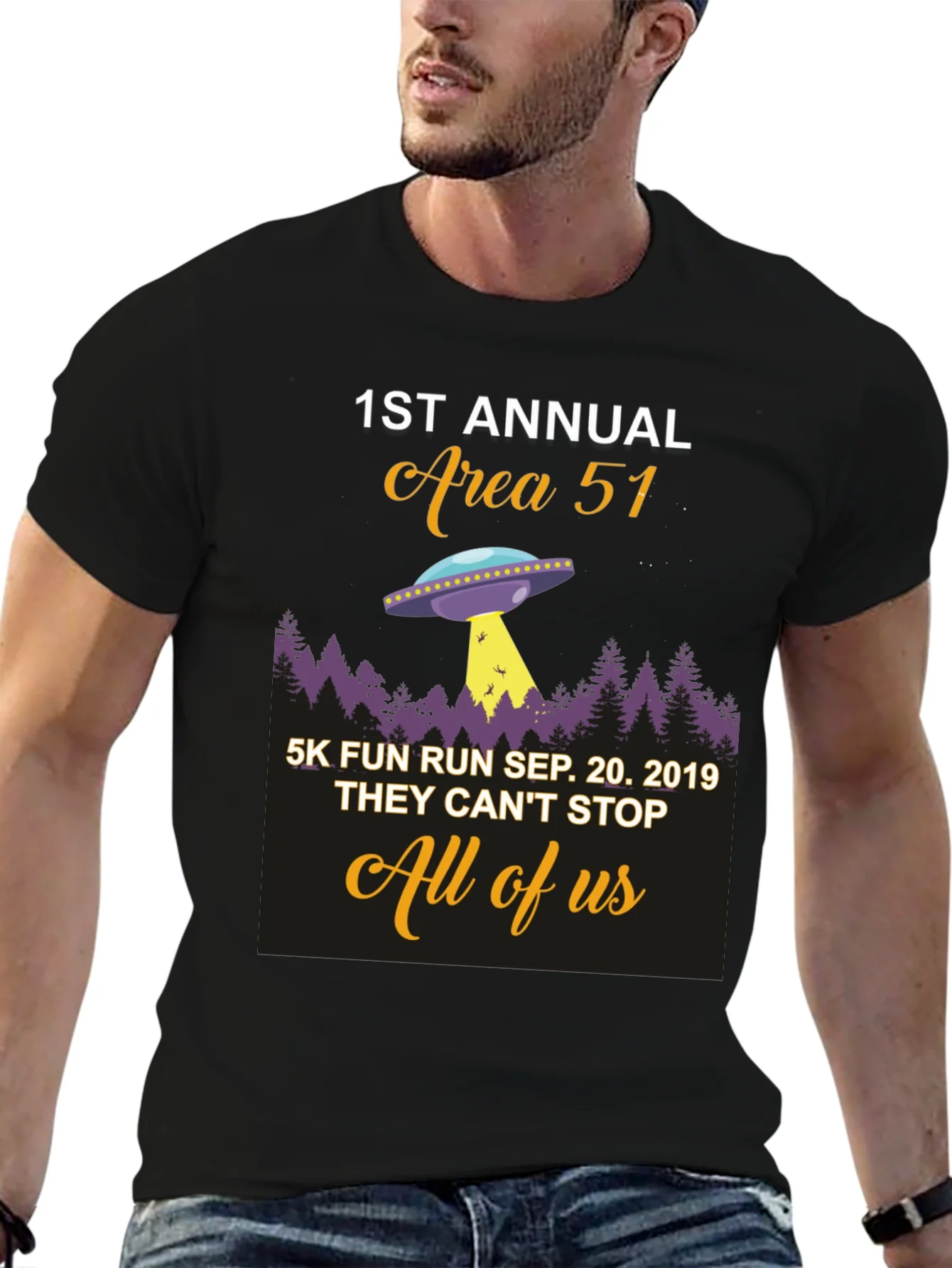 Area 51 Fun Run T-Shirt 1st Annual Sep 20 2019