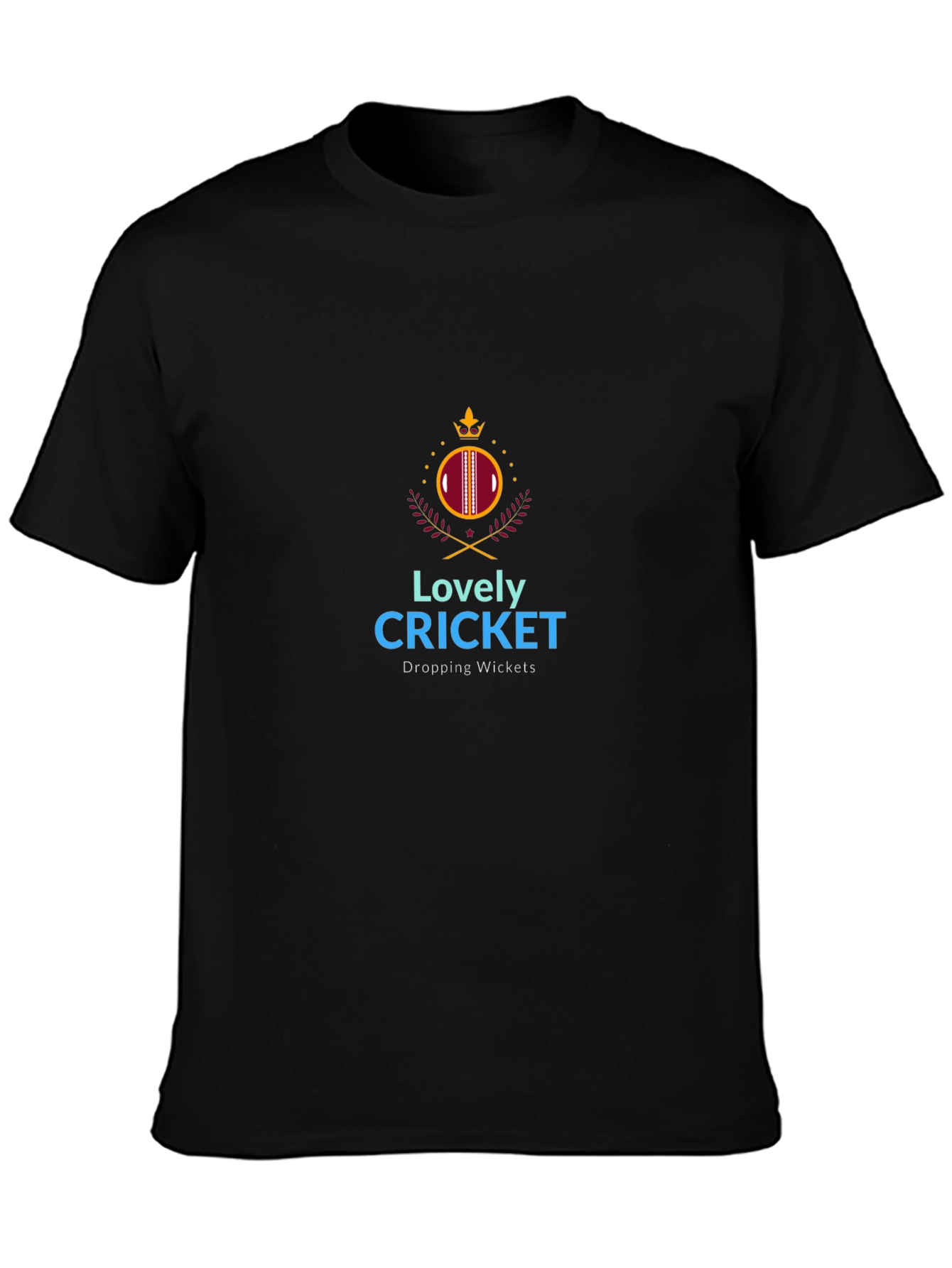 Lovely Cricket Graphic T-Shirt - Dropping Wickets