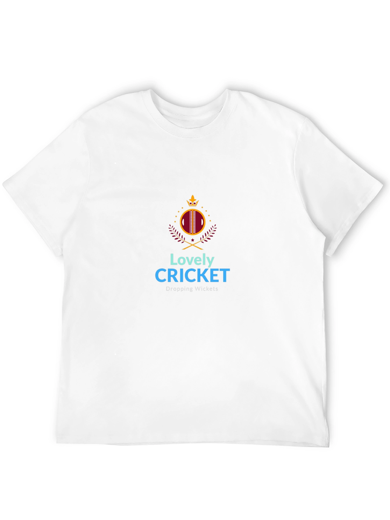 Lovely Cricket Graphic T-Shirt - Dropping Wickets