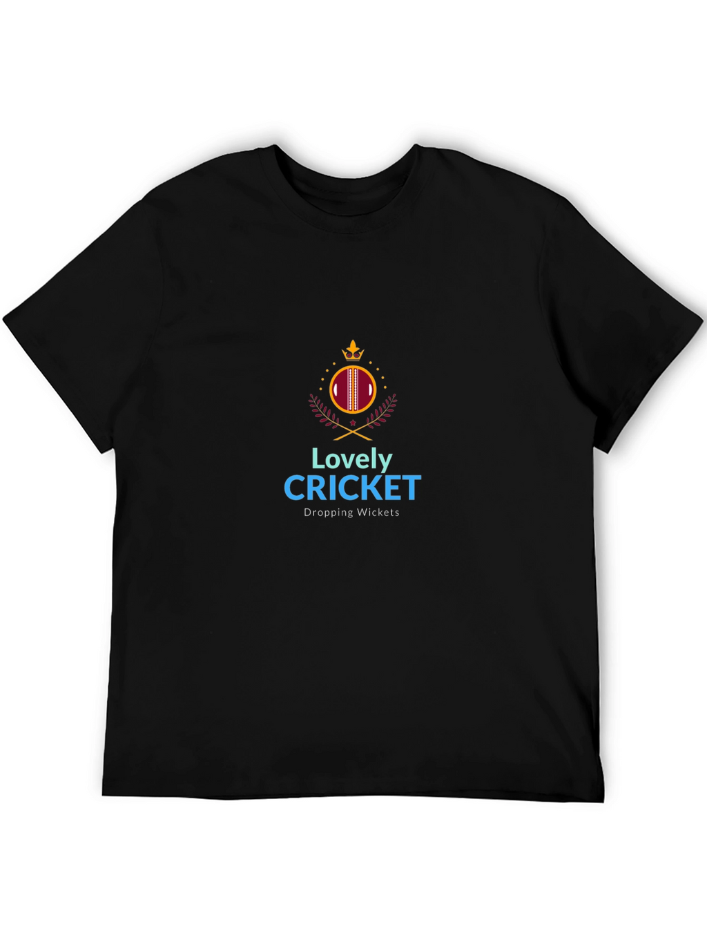 Lovely Cricket Graphic T-Shirt - Dropping Wickets