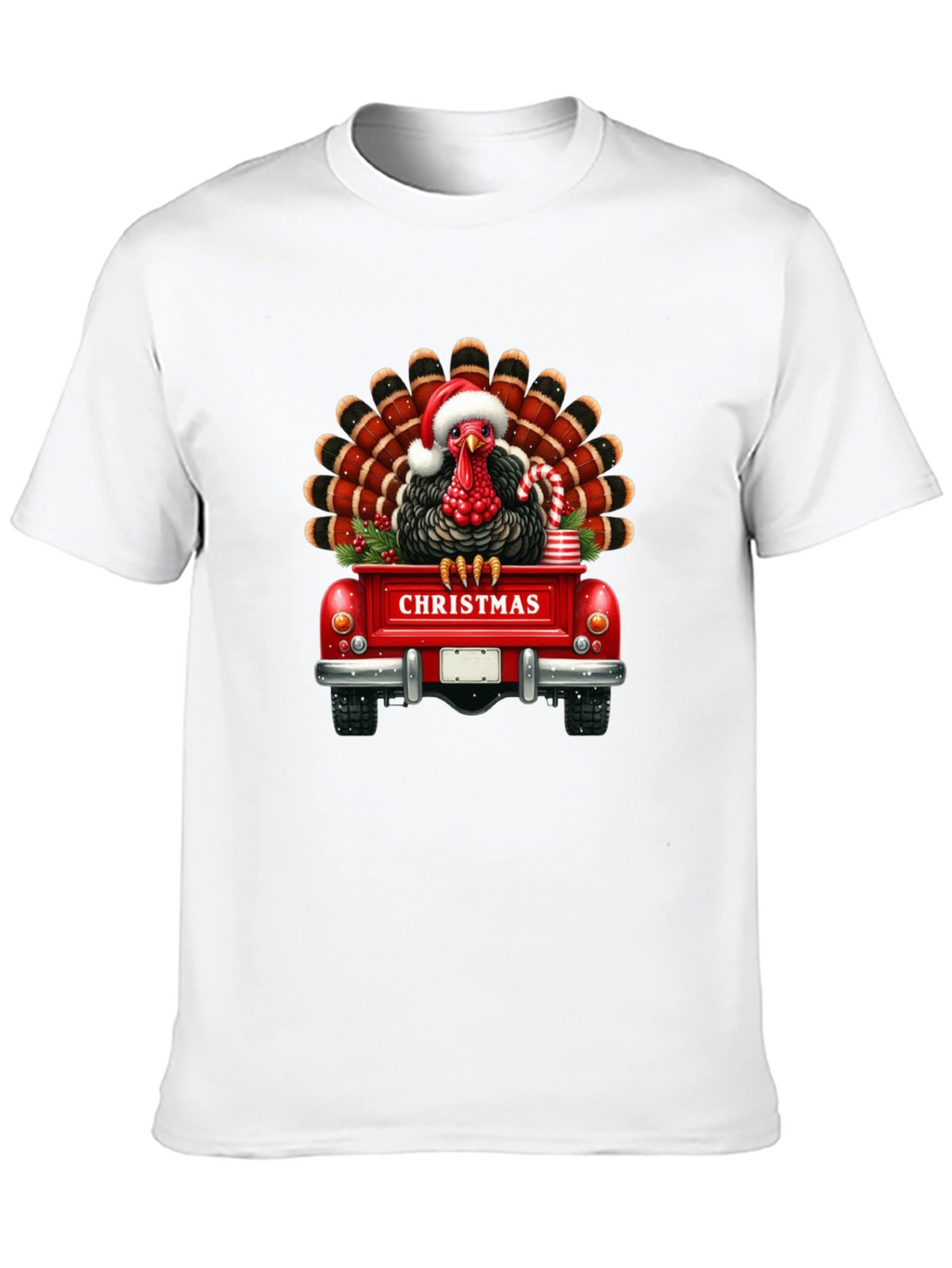 Christmas Turkey Truck Graphic Tee