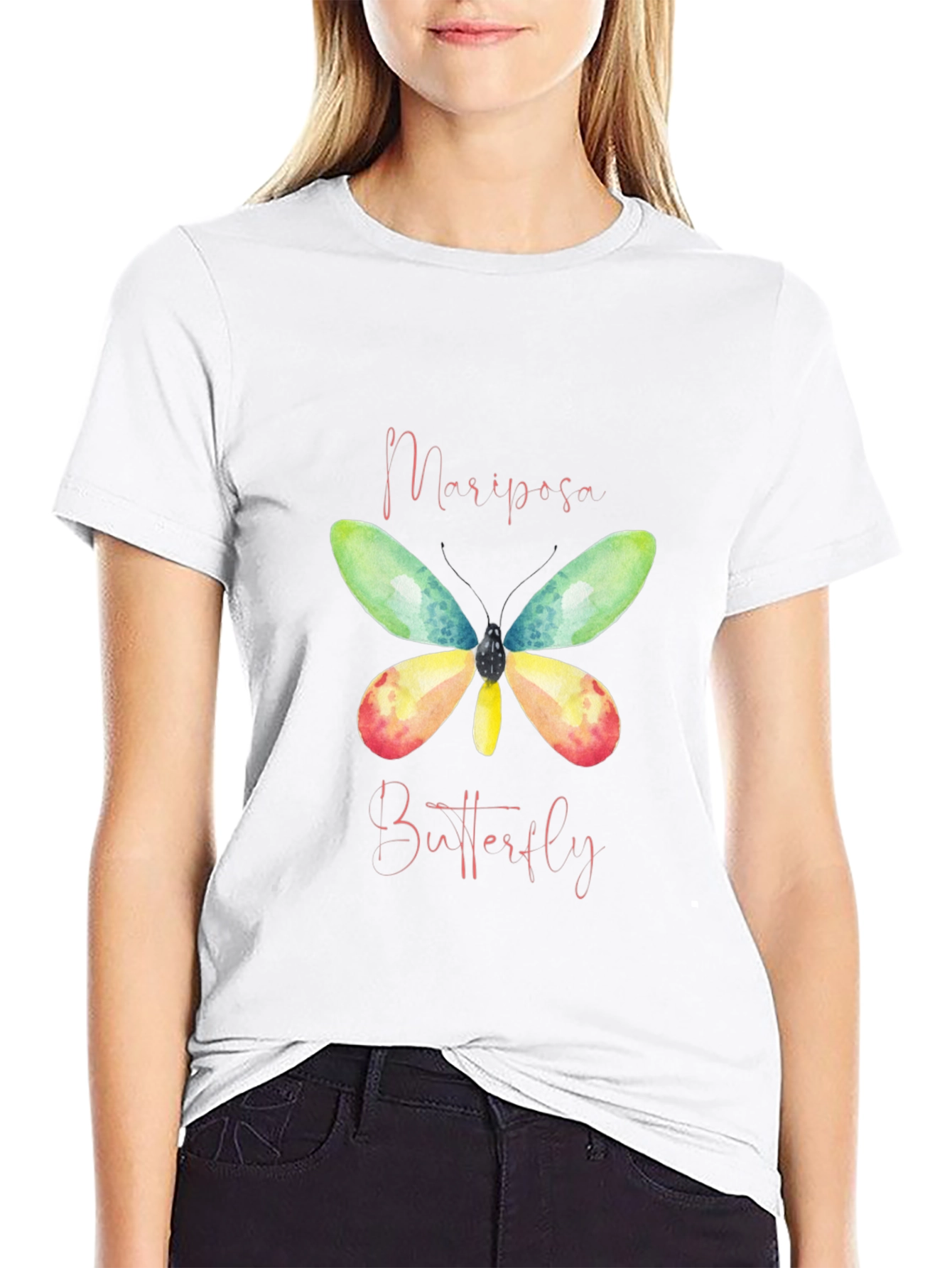 Mariposa Butterfly Graphic T-Shirt