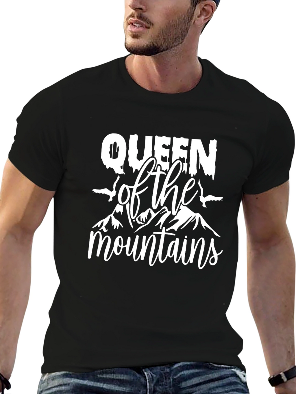 Queen of the Mountains Graphic Tee - Black