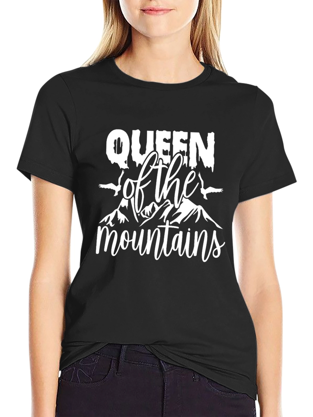 Queen of the Mountains Graphic Tee - Black