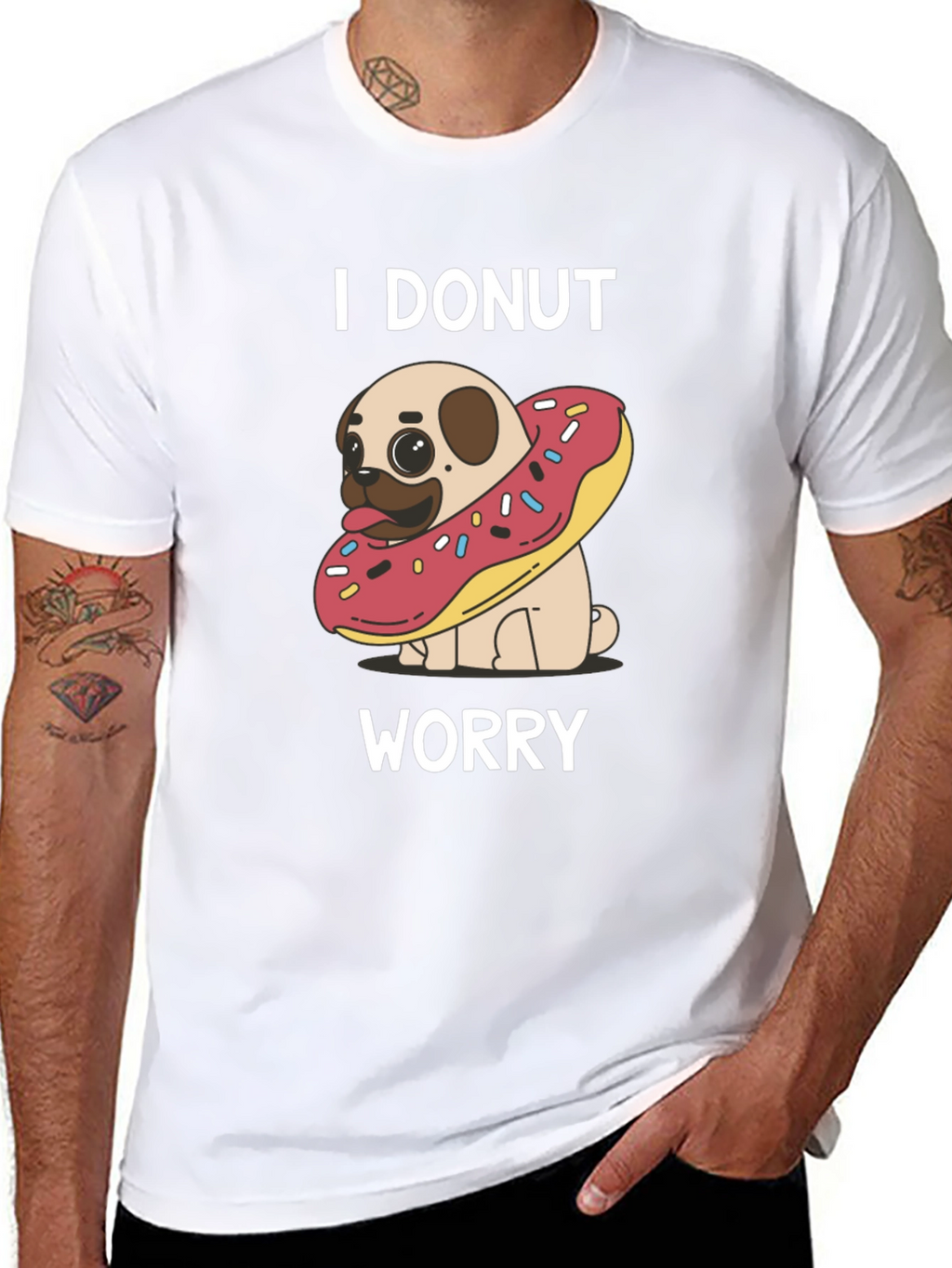 I Donut Worry Pug T-Shirt