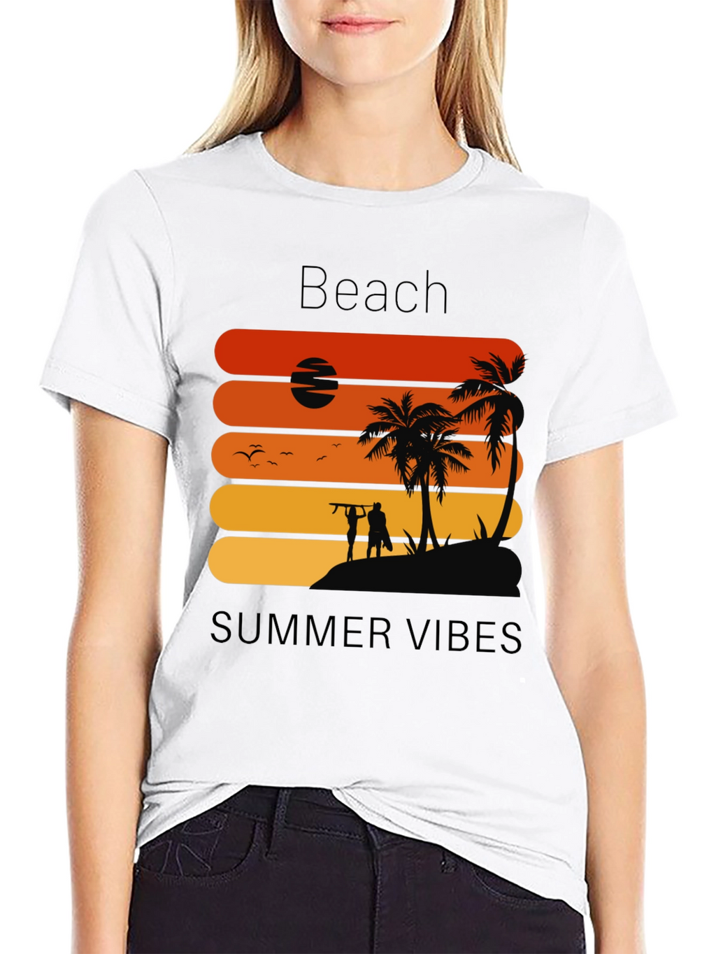 Beach Summer Vibes Graphic Tee