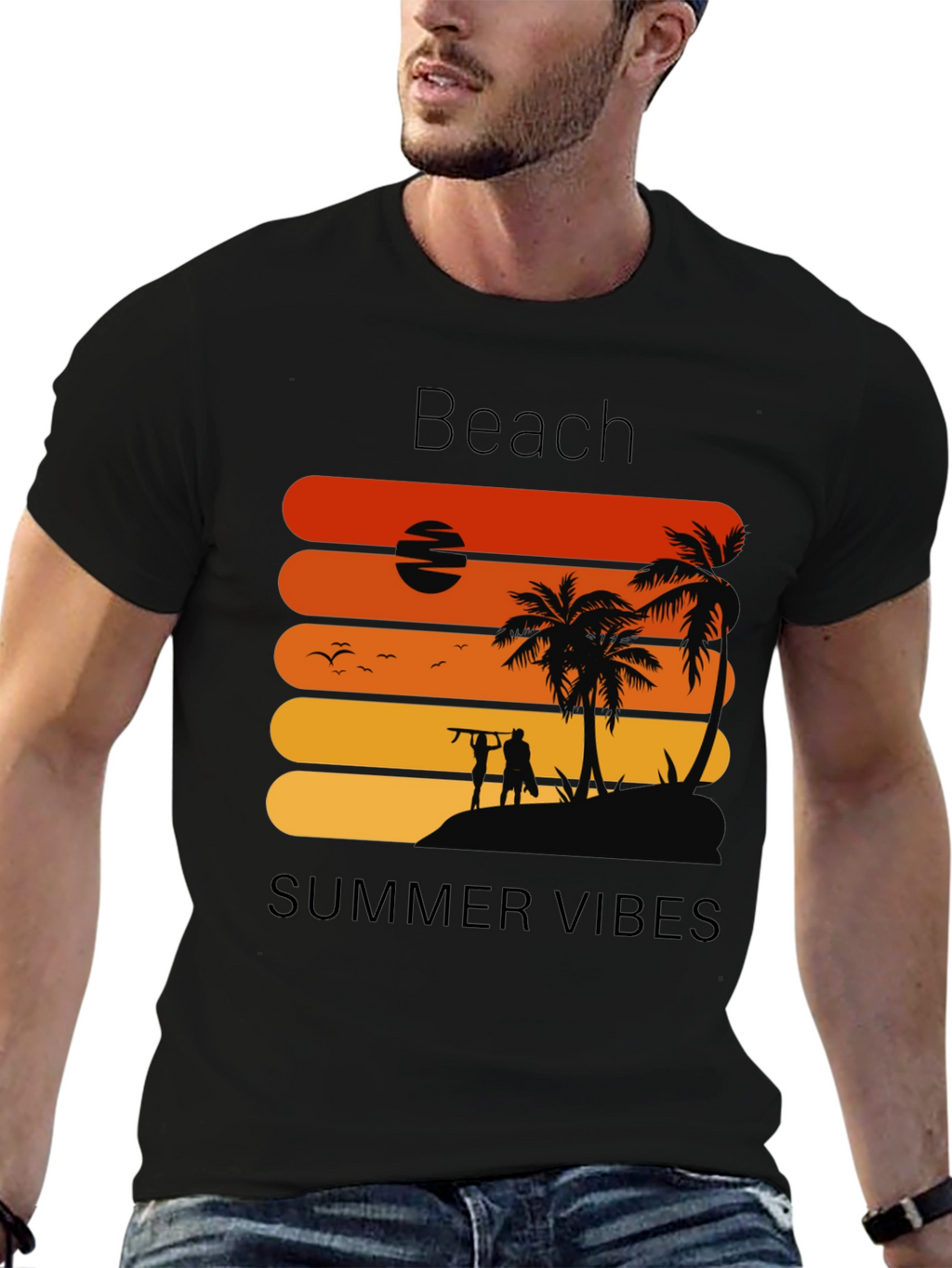 Beach Summer Vibes Graphic Tee