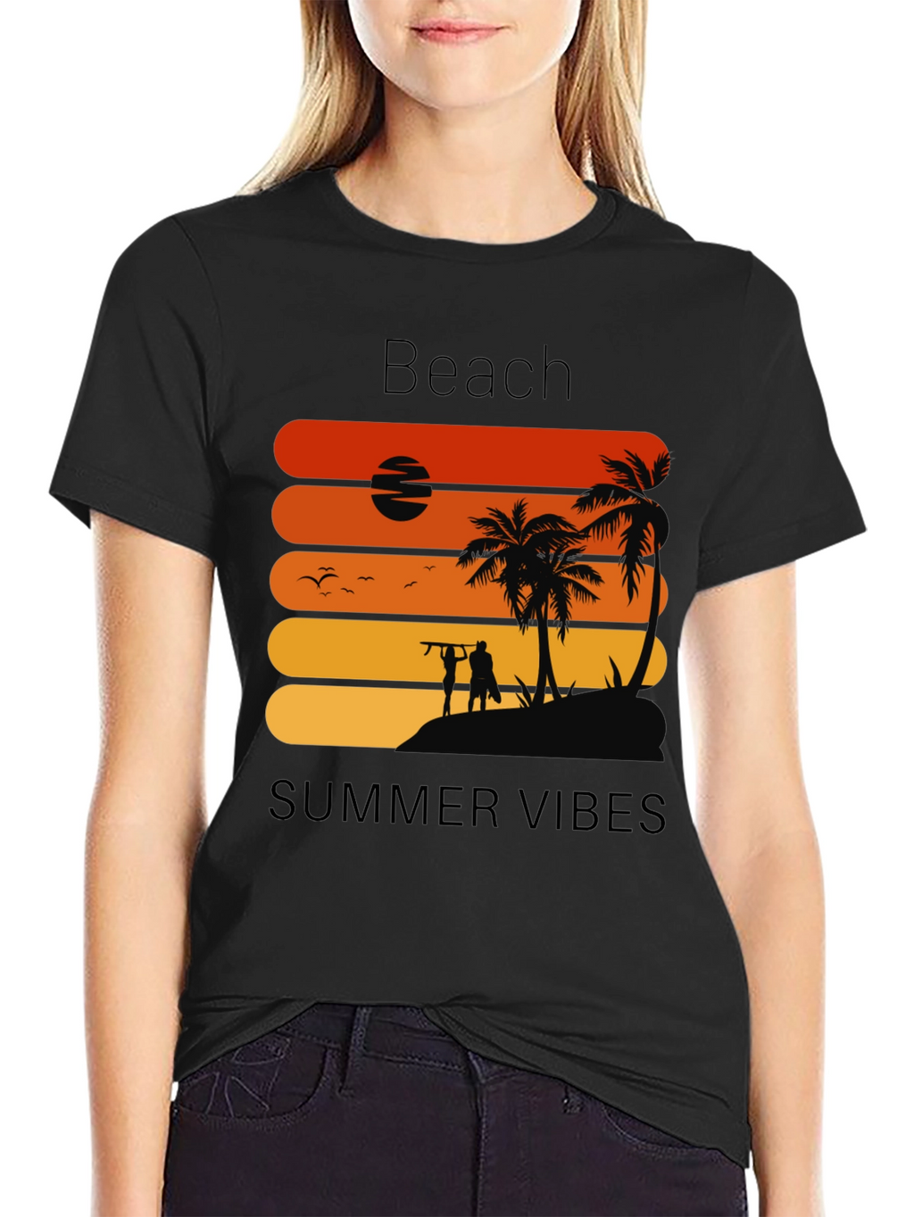 Beach Summer Vibes Graphic Tee