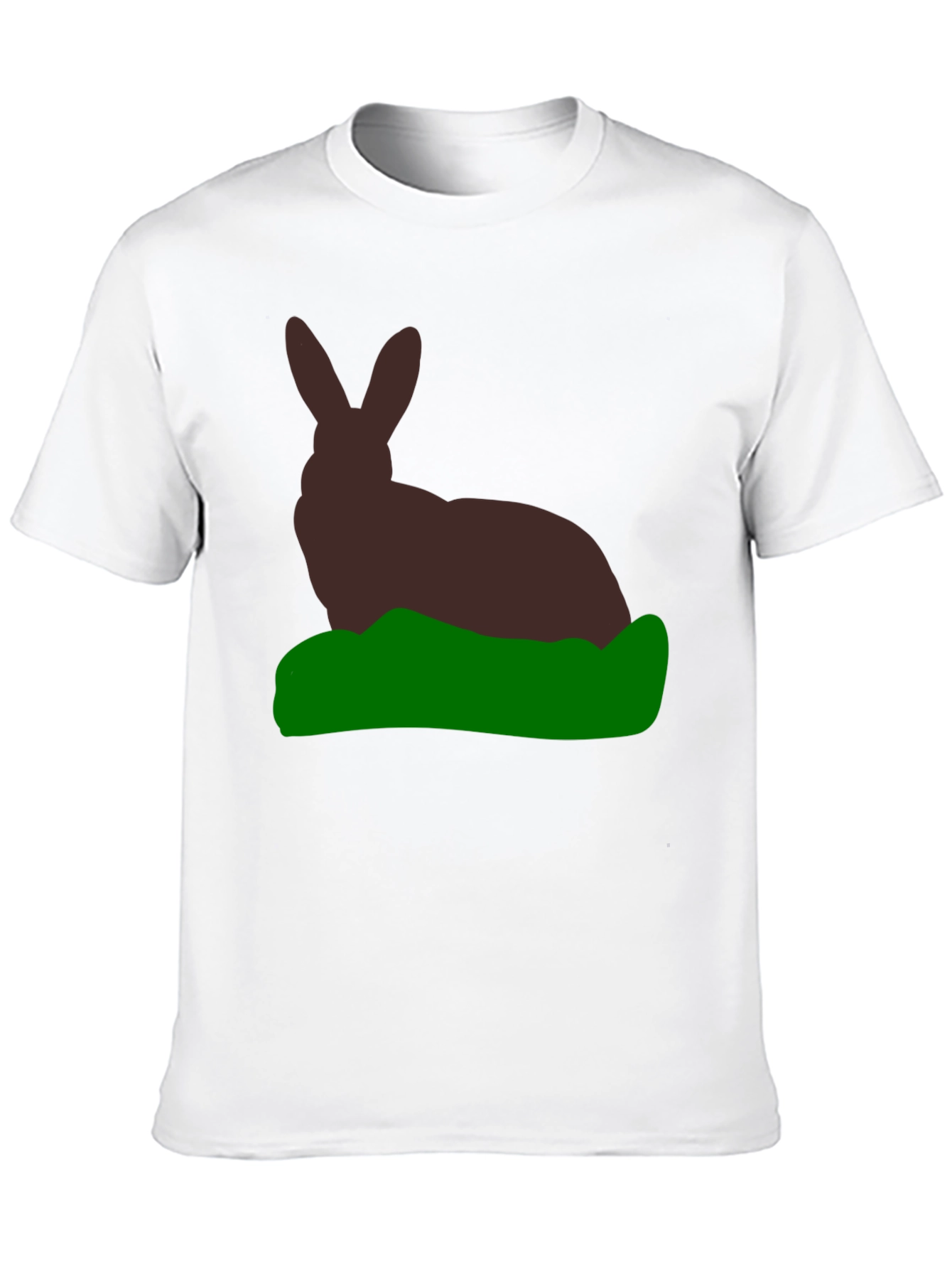 Rabbit Silhouette Graphic Tee - Black