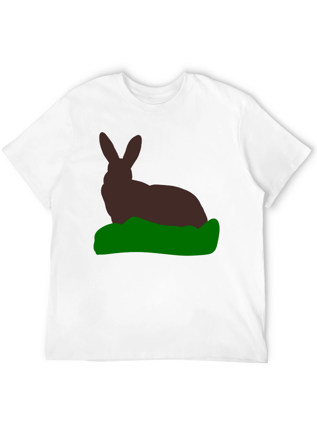Rabbit Silhouette Graphic Tee - Black
