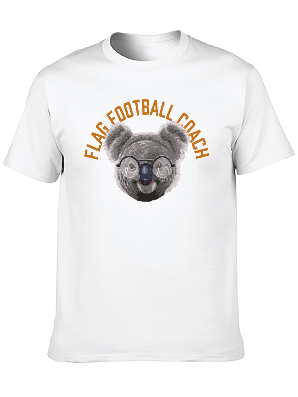 Flag Football Coach Koala Bear Graphic T-Shirt