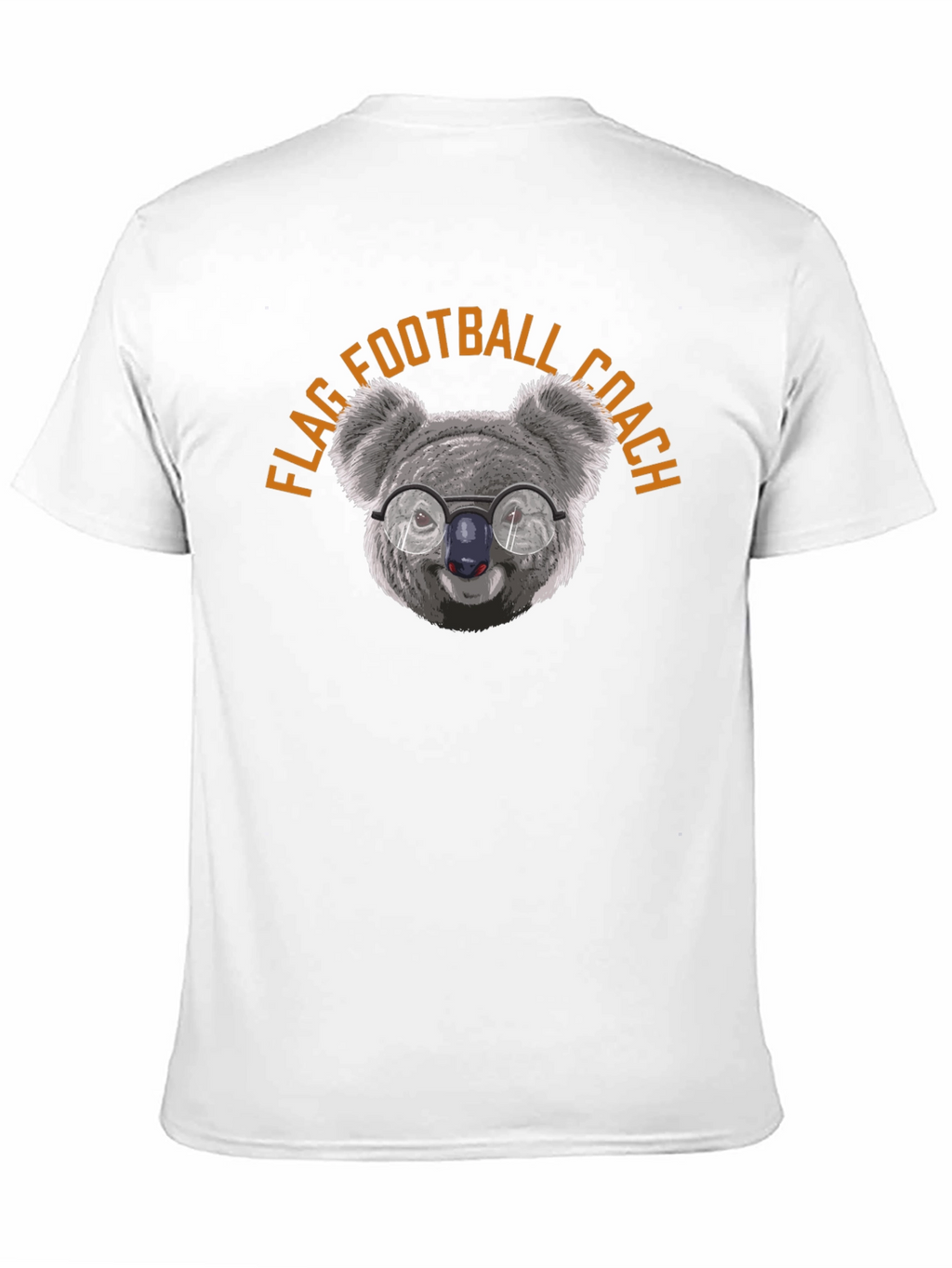 Flag Football Coach Koala Bear Graphic T-Shirt