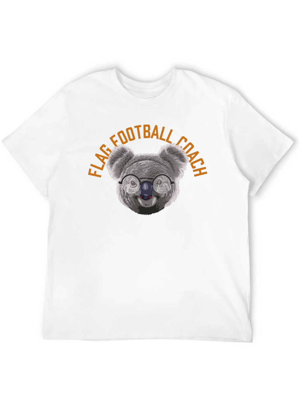 Flag Football Coach Koala Bear Graphic T-Shirt