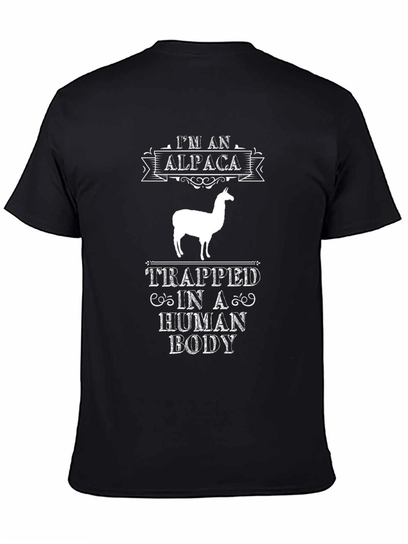 Alpaca in a Human Body Graphic Tee - Funny Animal Lover Shirt