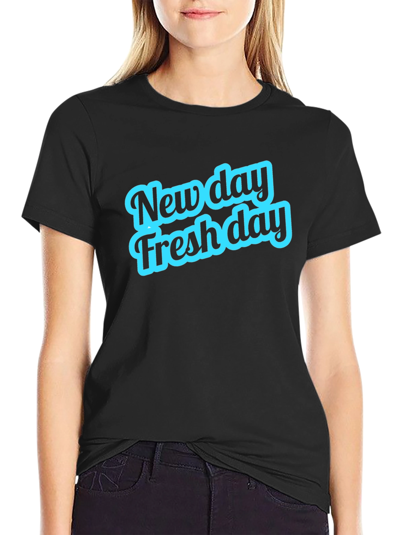 New Day Fresh Day Graphic Tee - Soft Cotton Casual T-Shirt