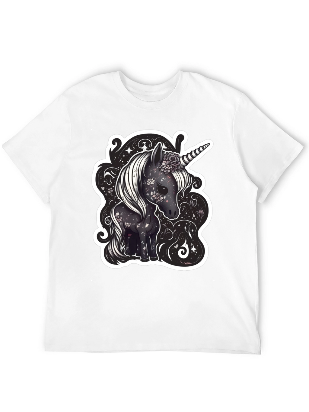 Unicorn Graphic Tee - Black
