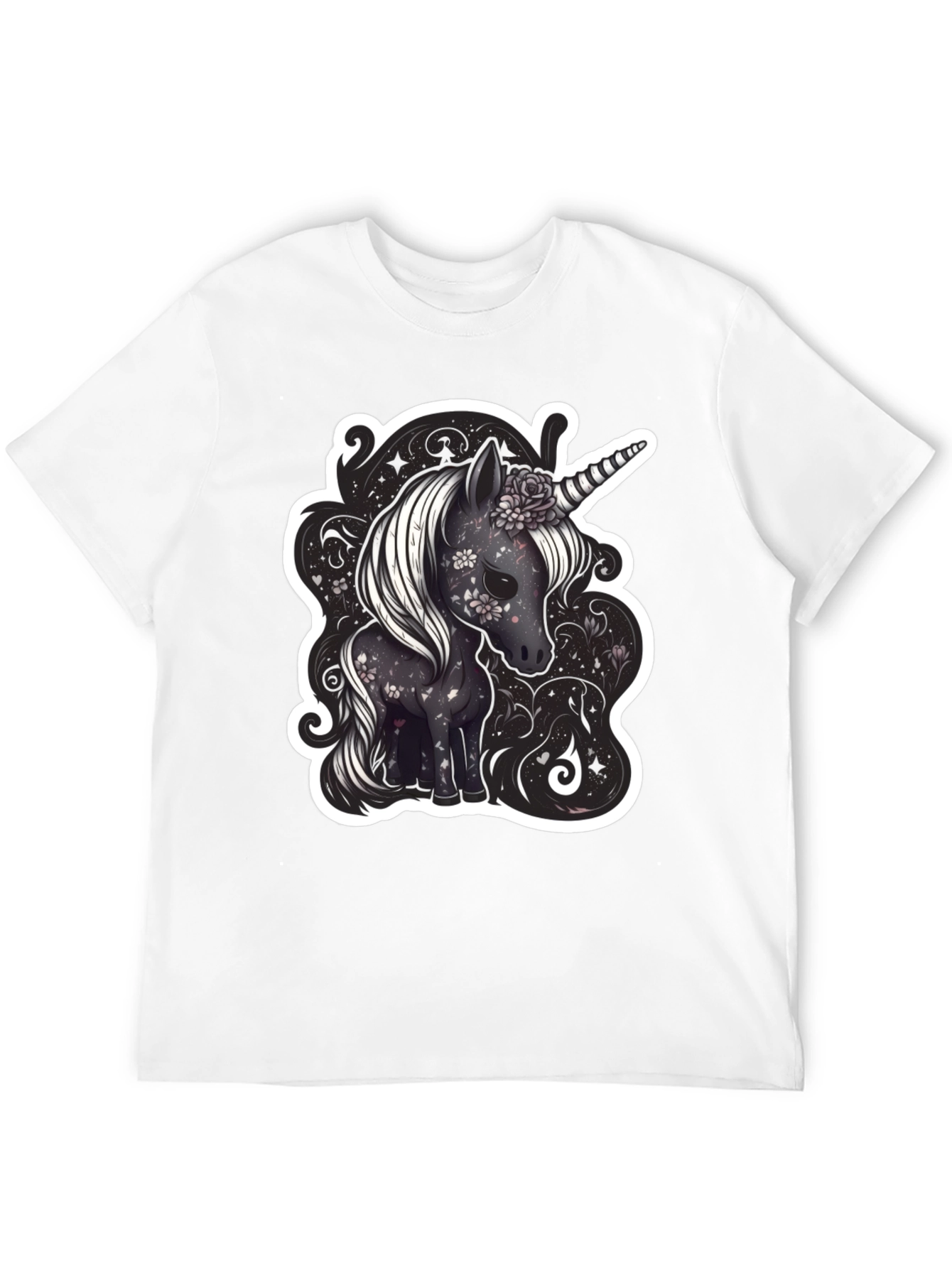 Unicorn Graphic Tee - Black