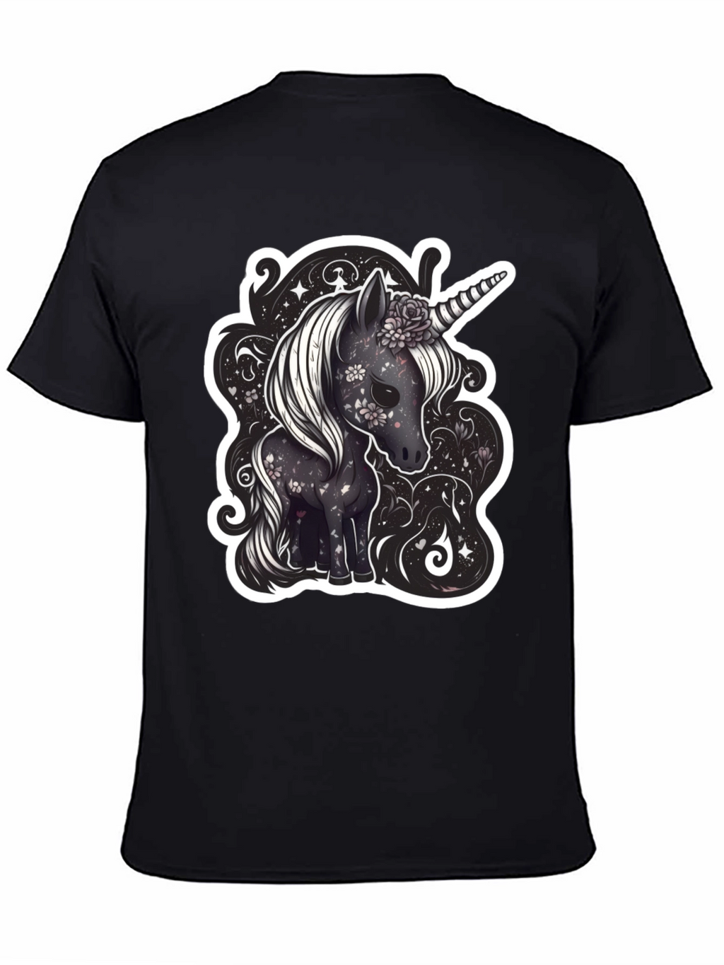Unicorn Graphic Tee - Black