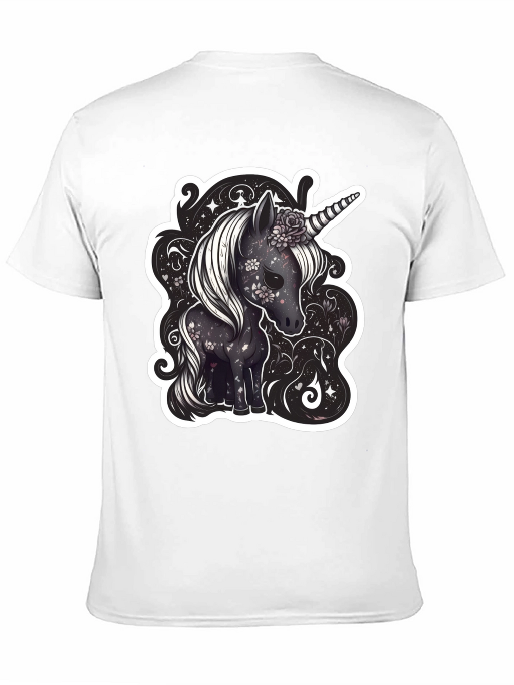 Unicorn Graphic Tee - Black