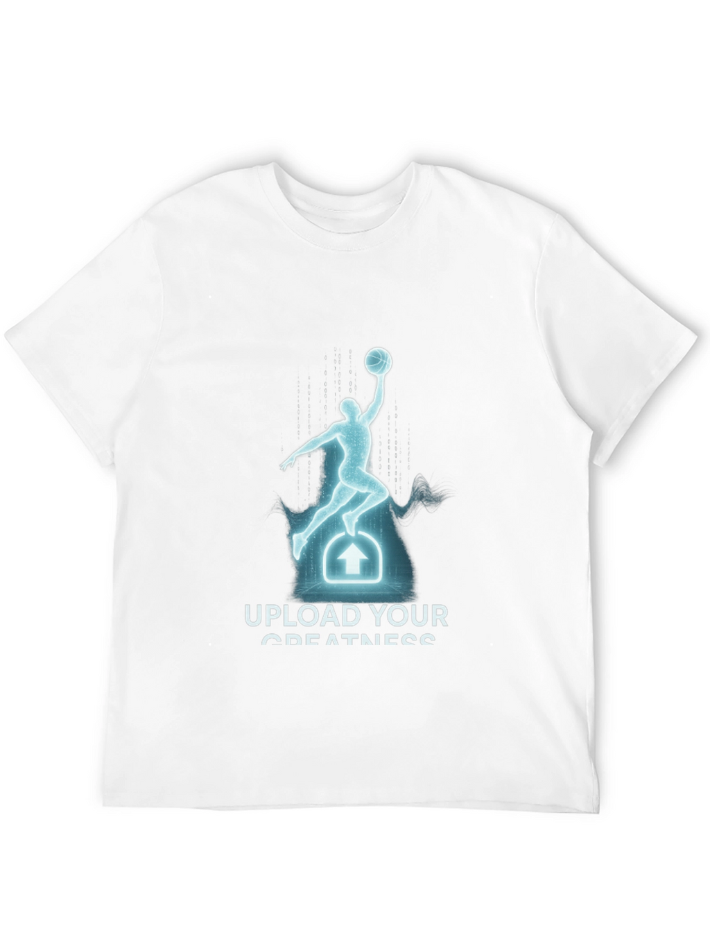 Upload Your Greatness Black Graphic Tee