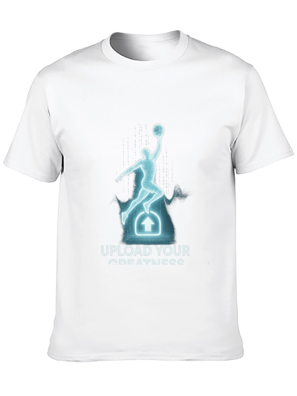 Upload Your Greatness Black Graphic Tee