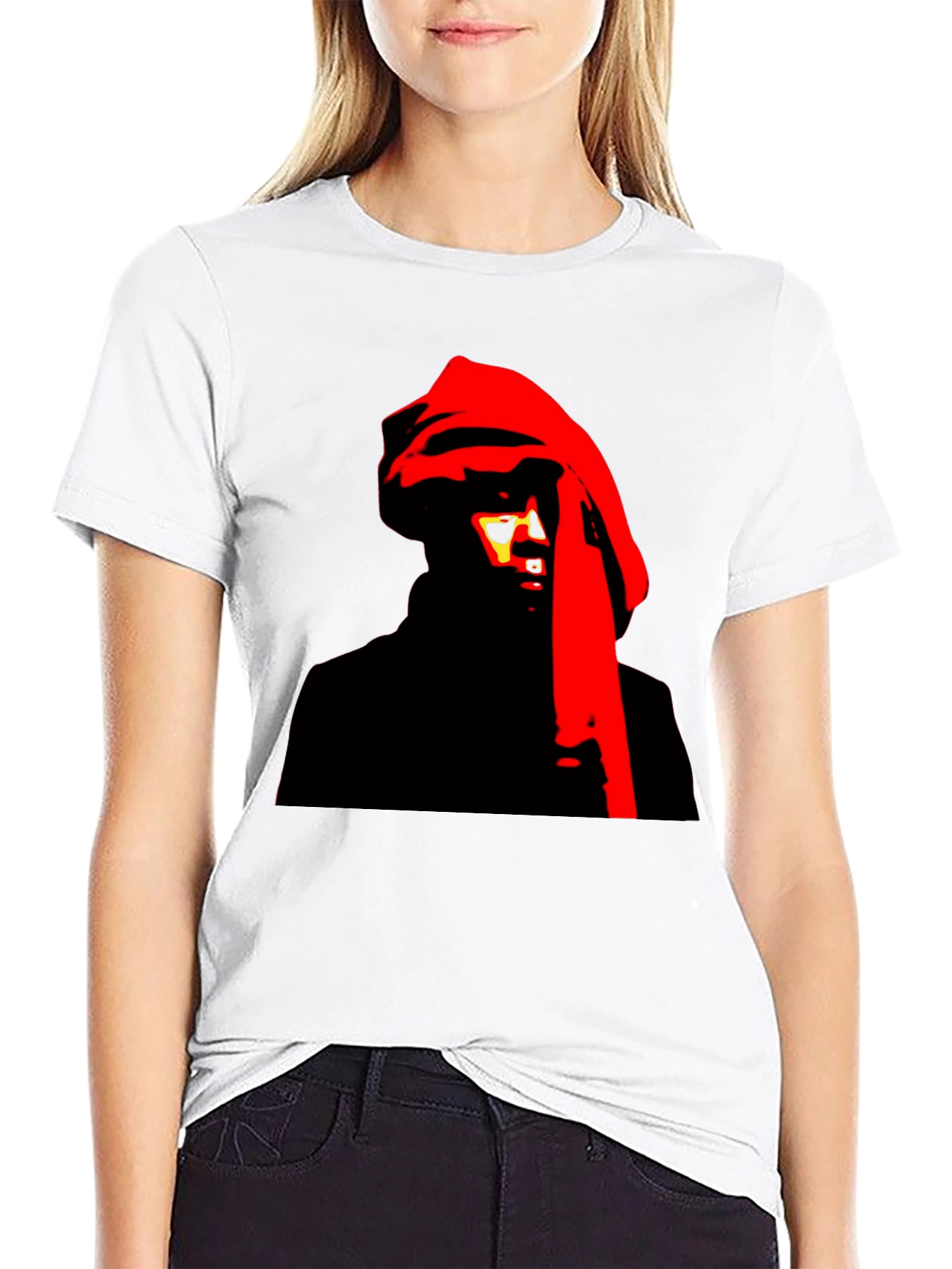 Mystic Graphic Tee - Red and Black Design