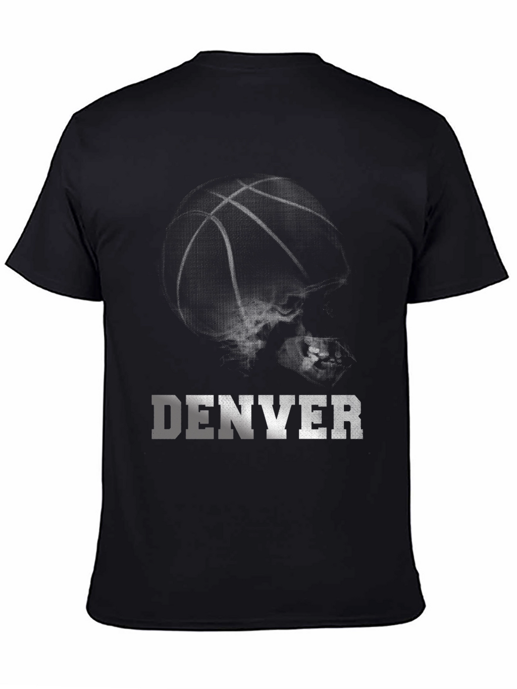Denver Basketball Graphic T-Shirt - Black