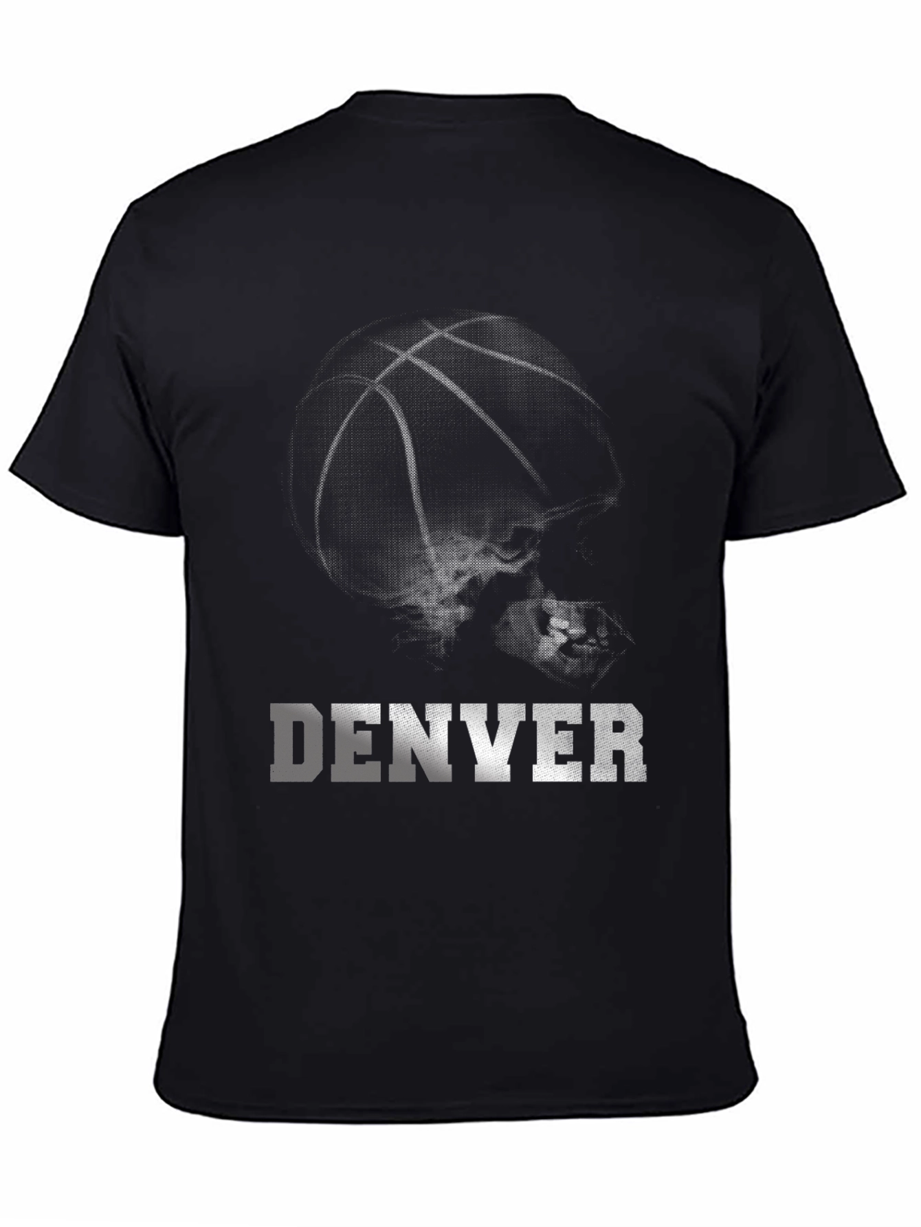 Denver Basketball Graphic T-Shirt - Black