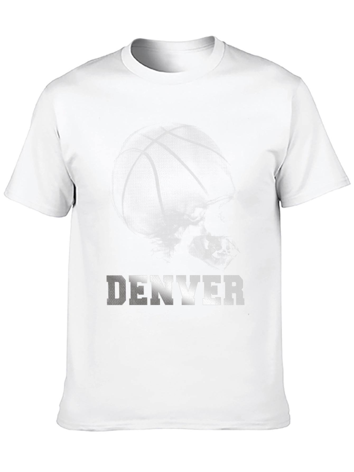 Denver Basketball Graphic T-Shirt - Black