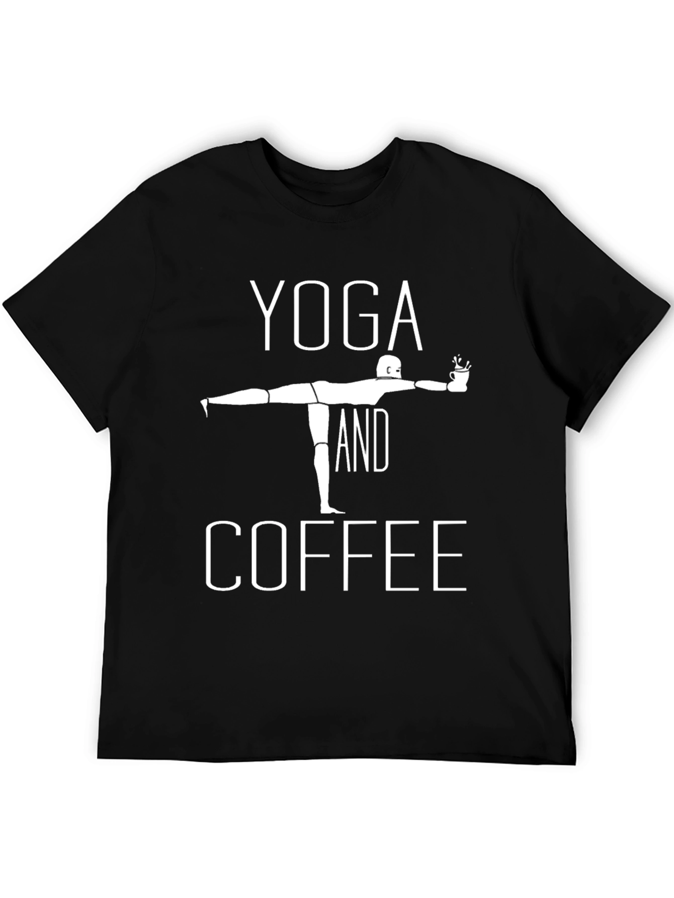 Yoga and Coffee Graphic T-Shirt