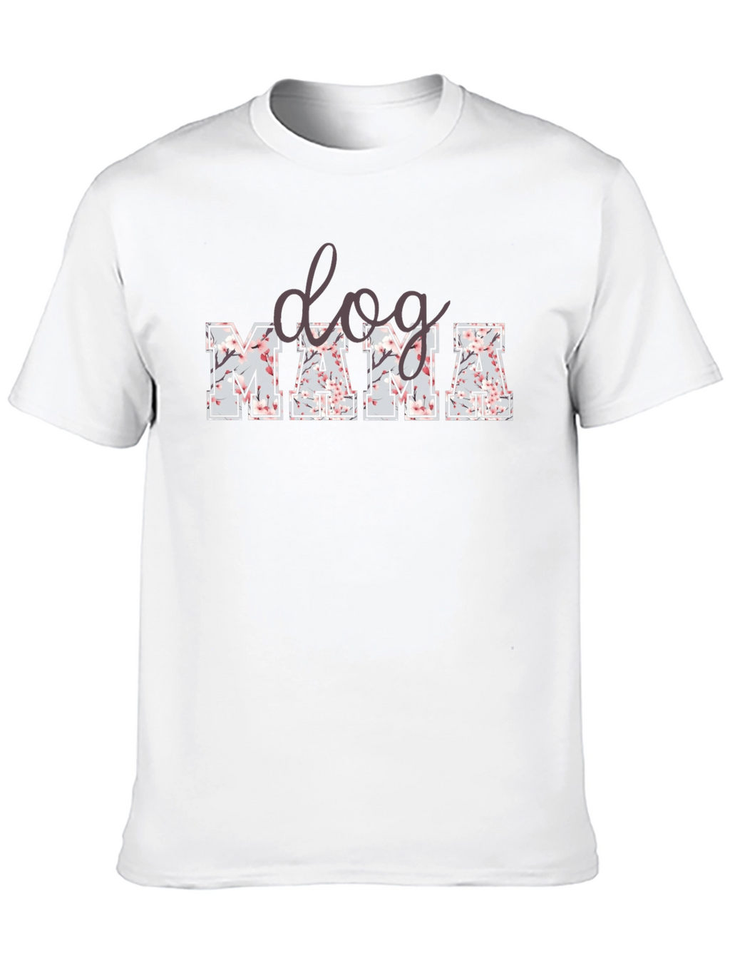 Dog Mama Floral Print T-Shirt