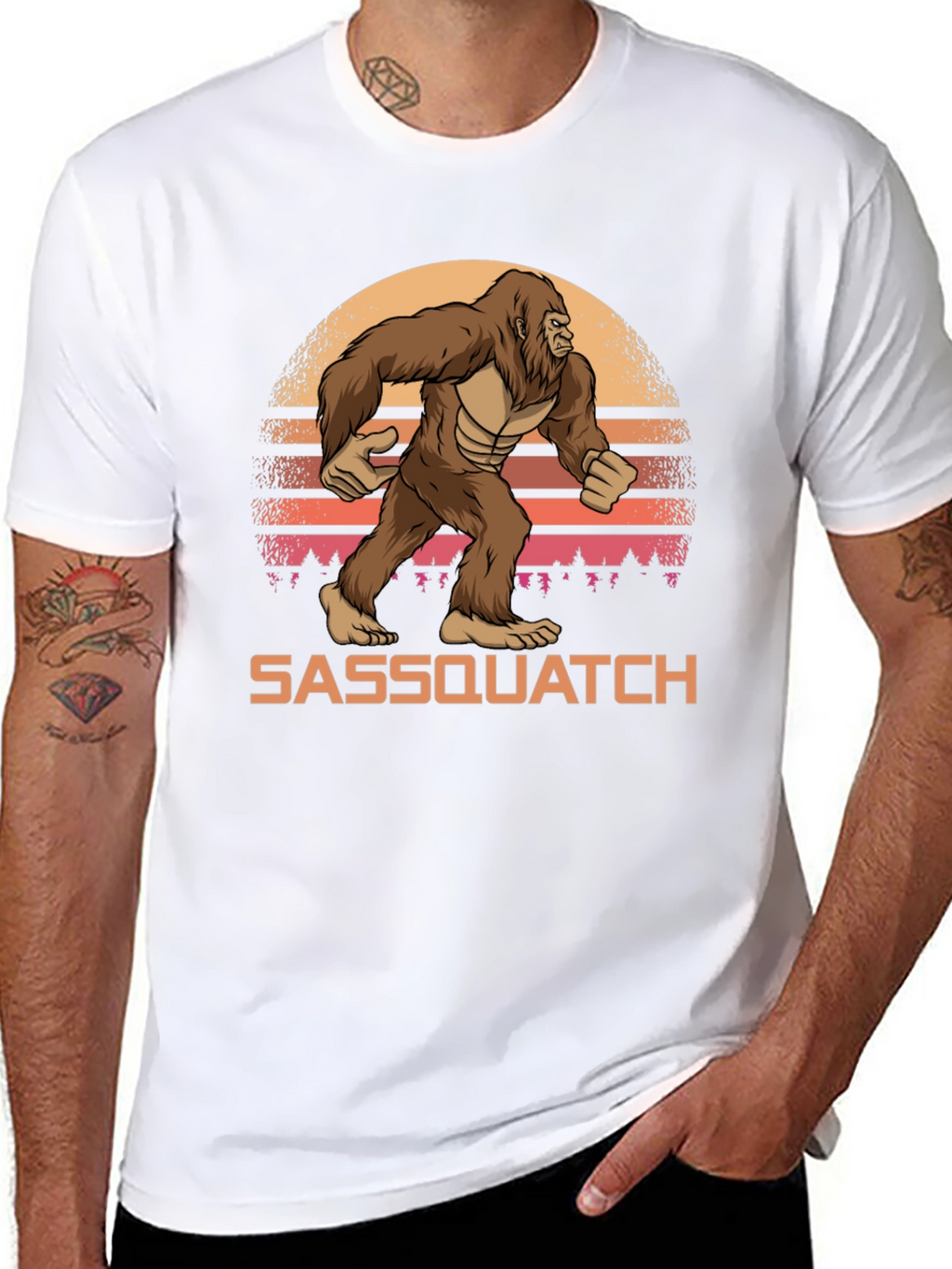 Sasquatch Sunset Graphic T-Shirt - Bigfoot Tee