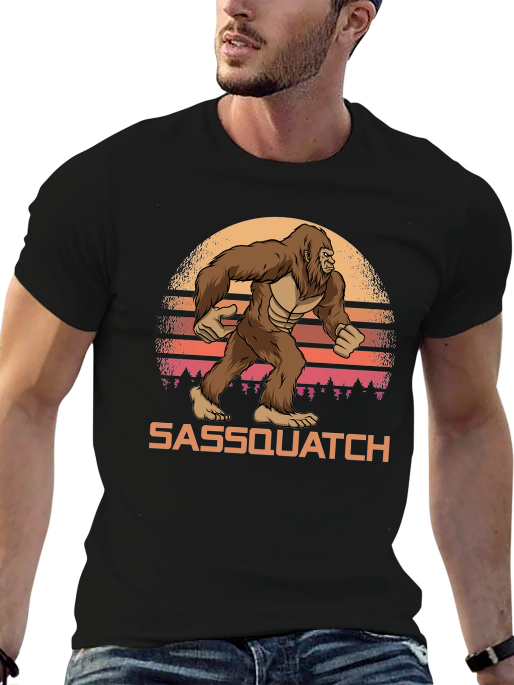 Sasquatch Sunset Graphic T-Shirt - Bigfoot Tee