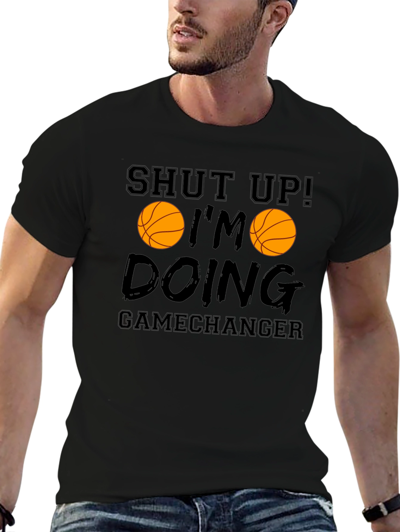 Shut Up Im Doing Gamechanger Basketball Graphic Tee